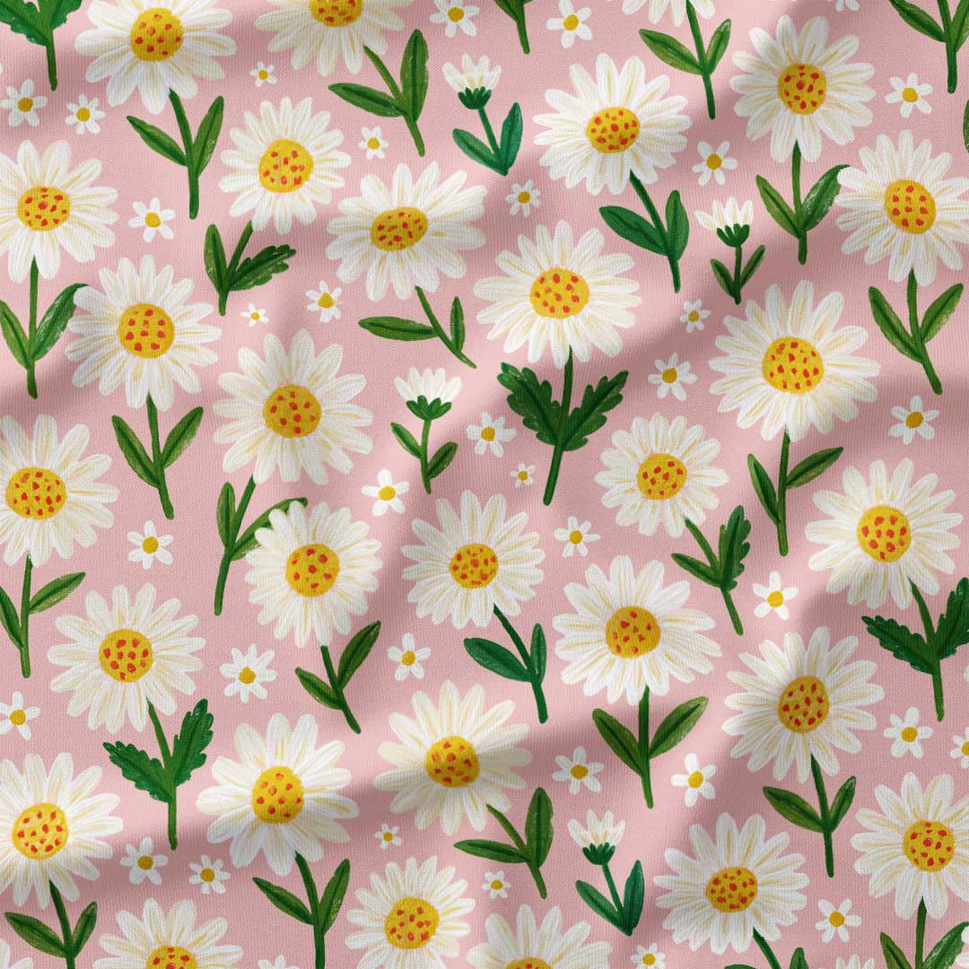 Daisy Pink Fabric