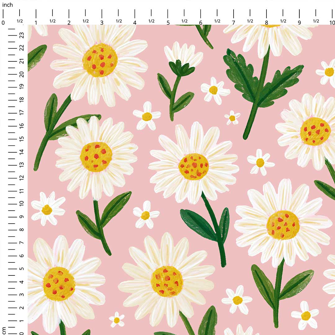 Daisy Pink Fabric
