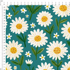 Daisy Teal Fabric