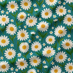 Daisy Teal Fabric