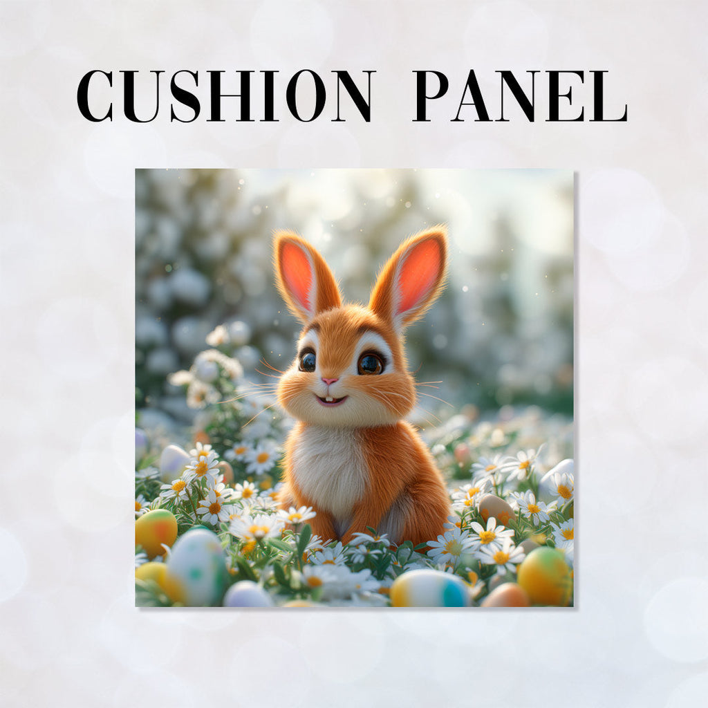 CUSHION Panel Cute Bunny Daisy CP-233