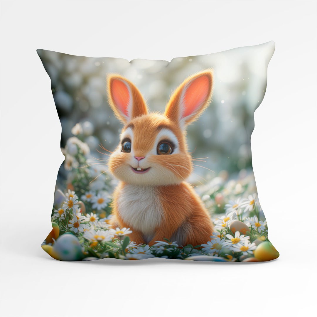 CUSHION Panel Cute Bunny Daisy CP-233