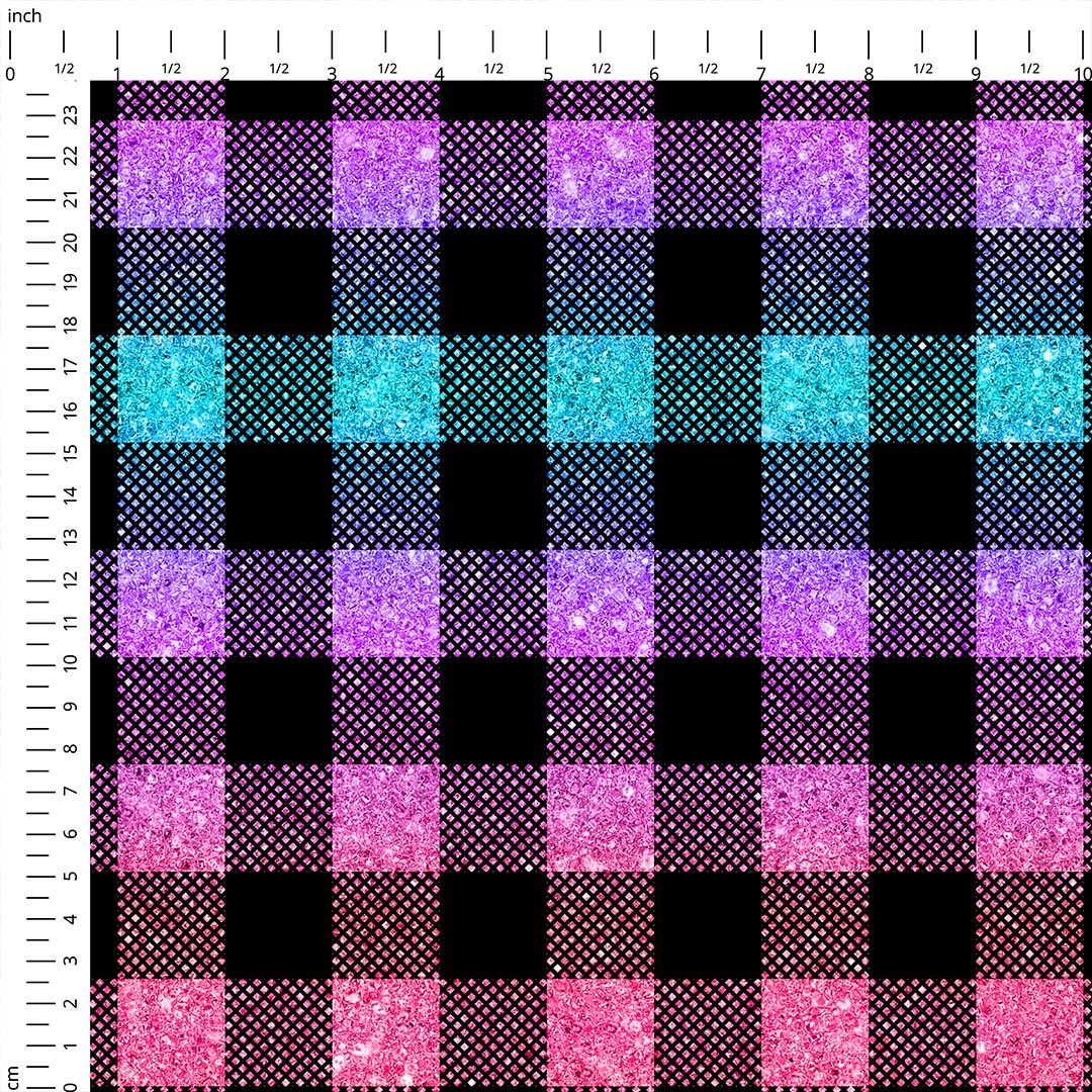 Dance Party Checks Fabric 1459