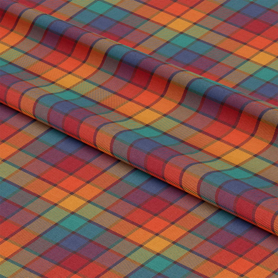 Dark Autumn Plaid Fabric 1434
