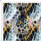 Dark Cell Abstract Fabric