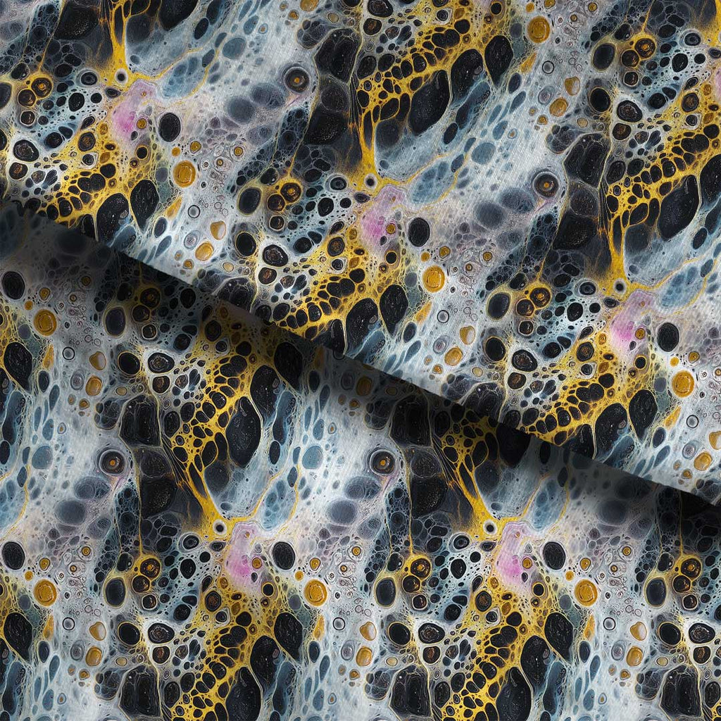 Dark Cell Abstract Fabric