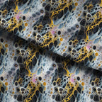 Dark Cell Abstract Fabric