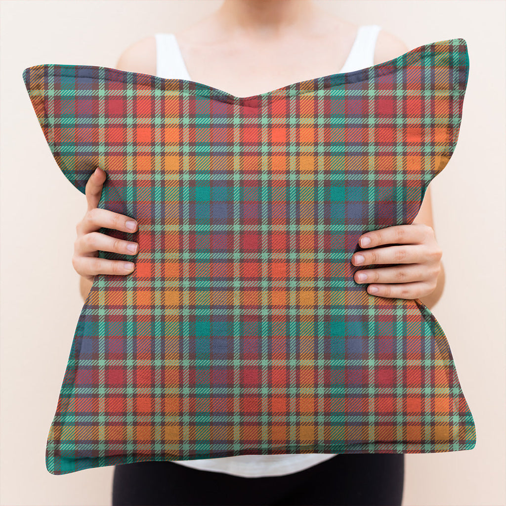 Dark Rainbow Plaid Fabric 196