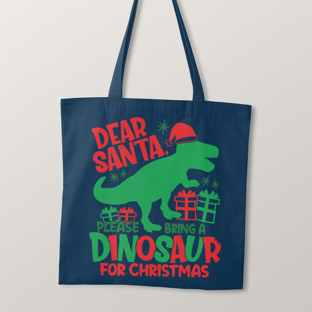 TOTE Dear Santa Fabric Bag Panel