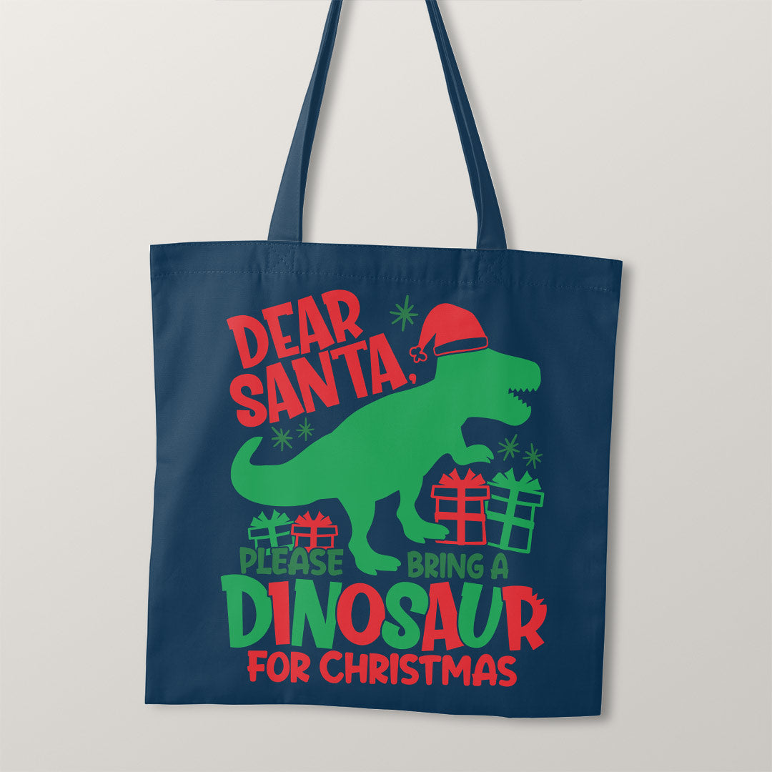 TOTE Dear Santa Fabric Bag Panel