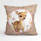 Woodland Deer Cushion Panel Fabric