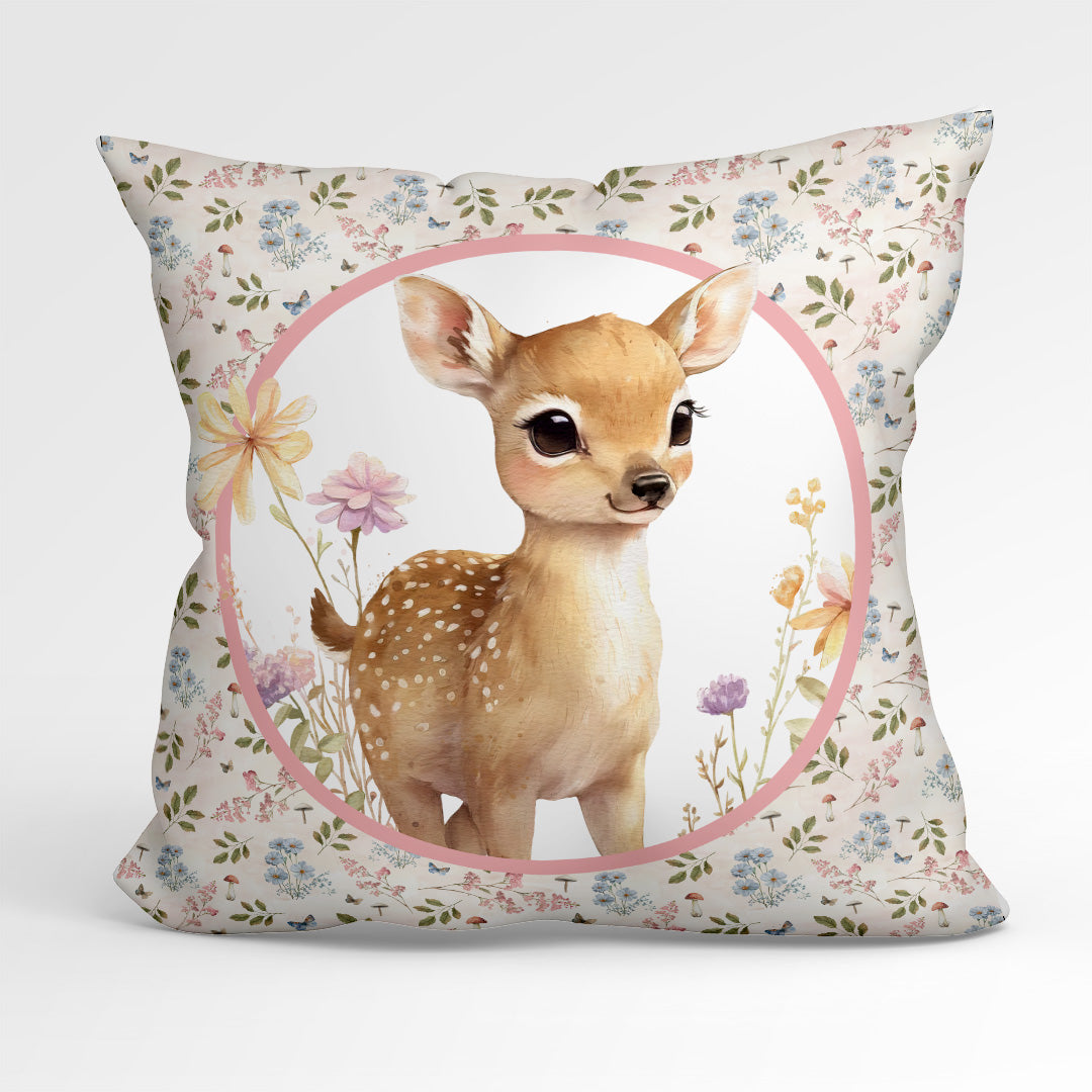 Woodland Deer Cushion Panel Fabric