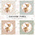 Woodland Deer Cushion Panel Fabric