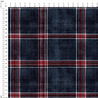 Denim Checks Fabric 1463