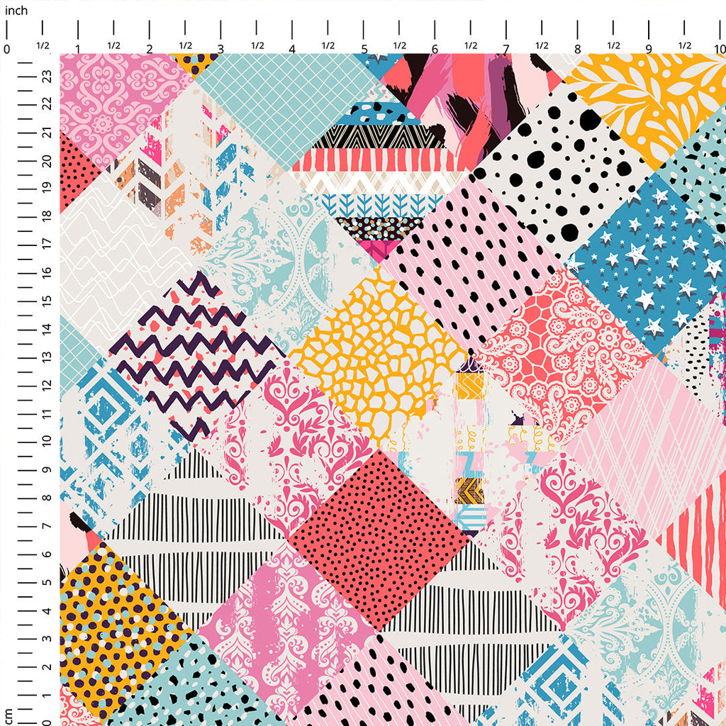 Diamond Patchwork Fabric