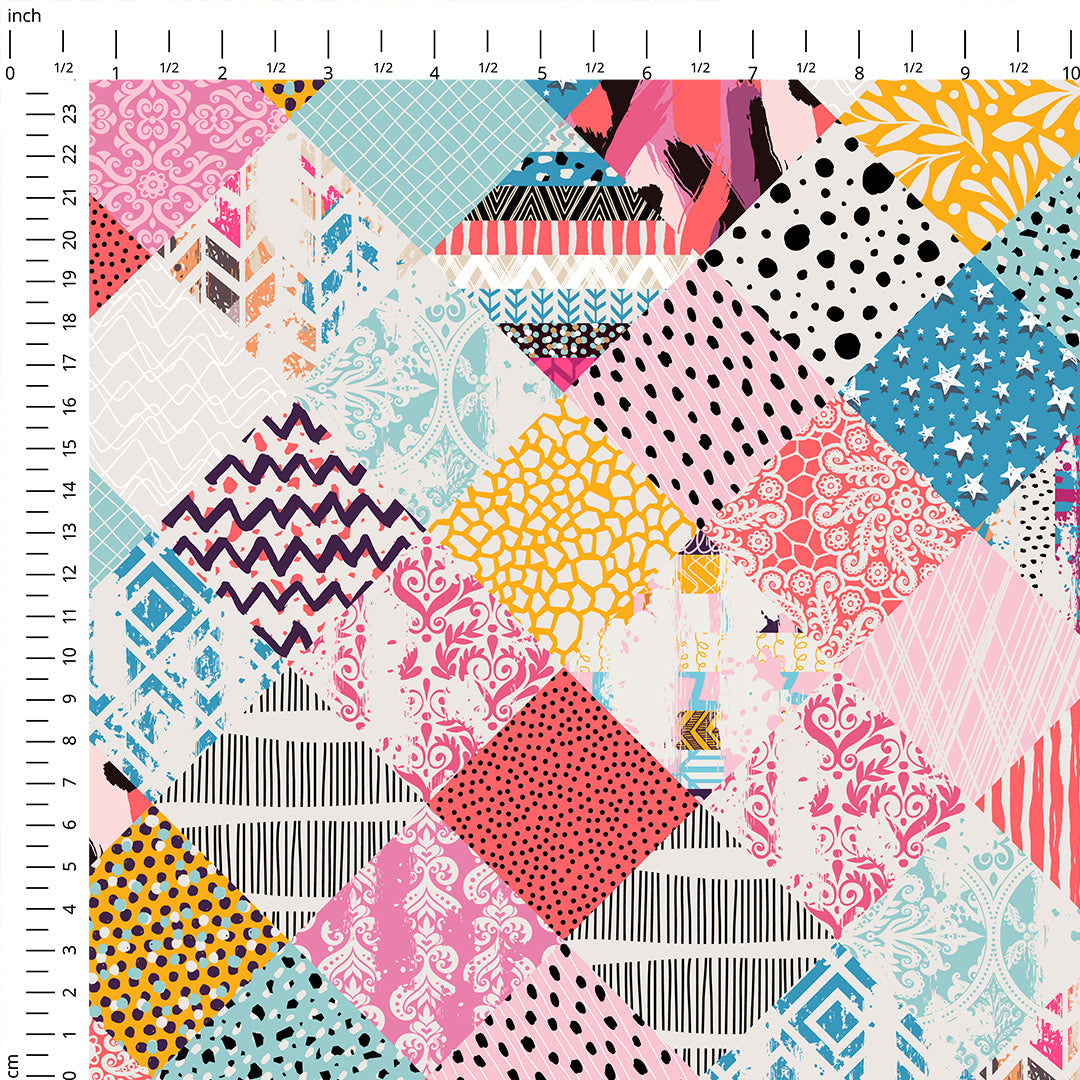 Diamond Patchwork Fabric