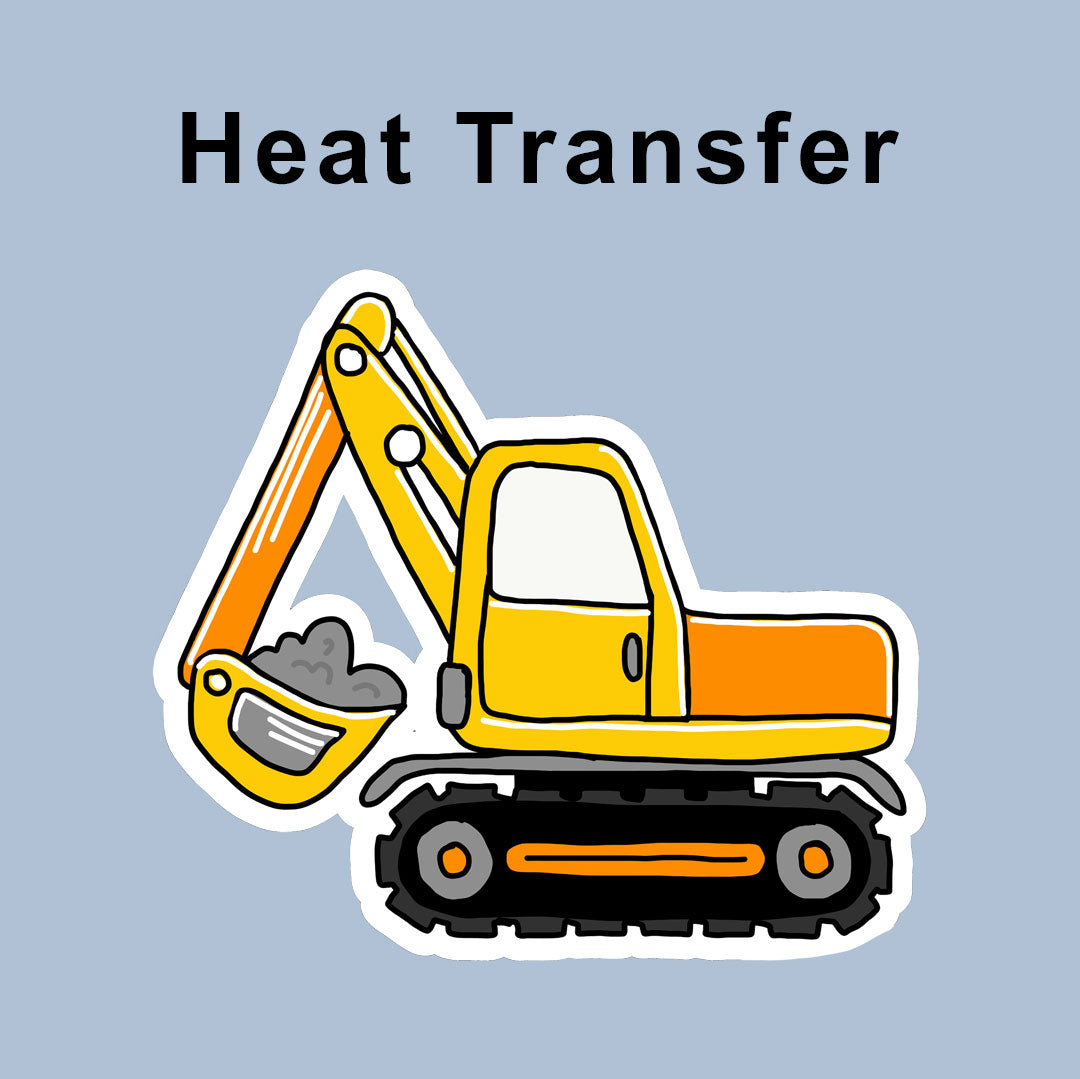 Digger Iron on fabric heat transfer DTF-54
