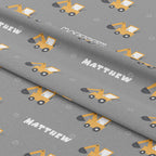 Personalised Diggers Fabric
