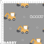 Personalised Diggers Fabric