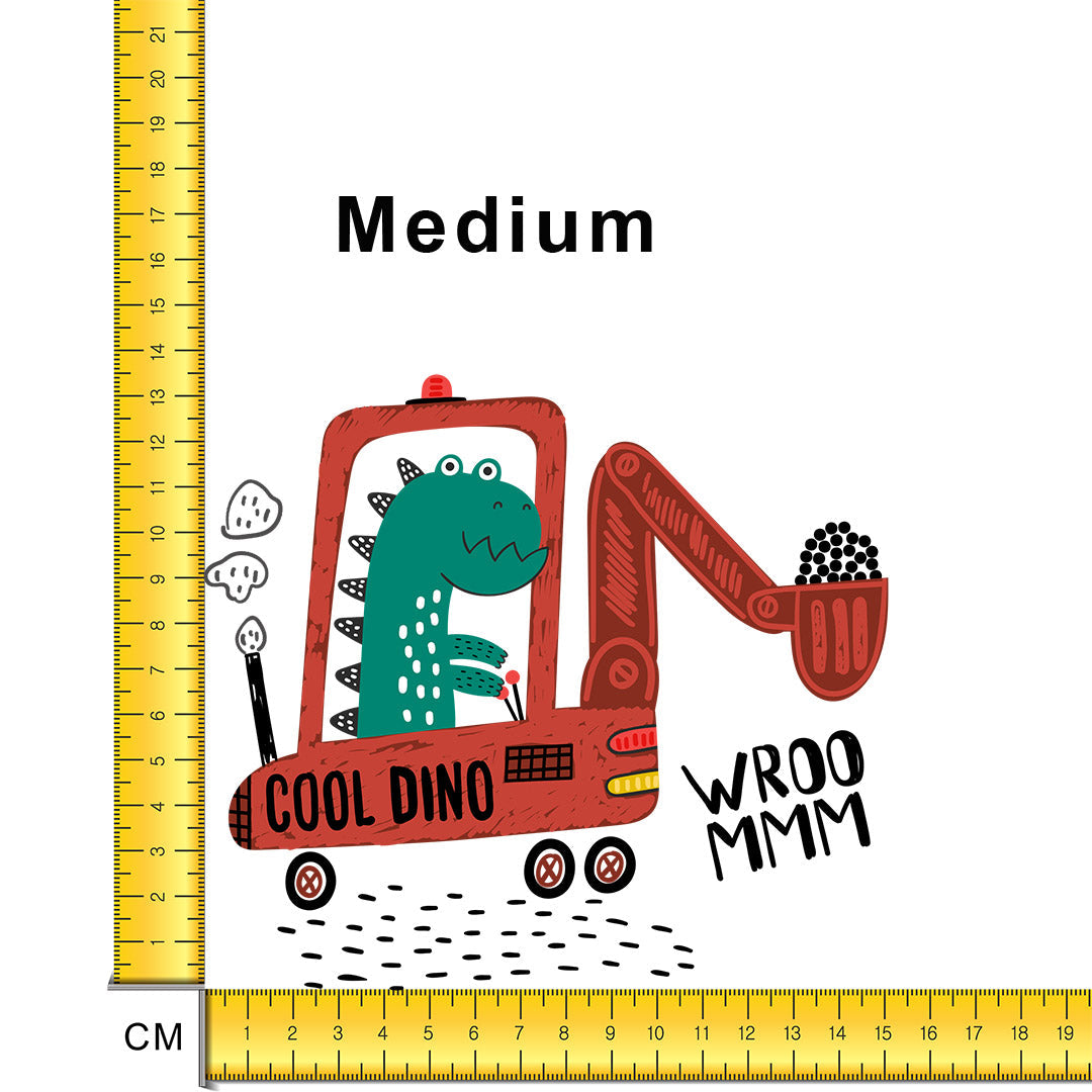 Dino Digger Iron on fabric heat transfer DTF-42