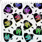 Dino Hearts Fabric