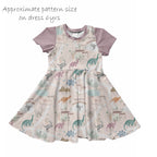 Dino Land Pink Fabric