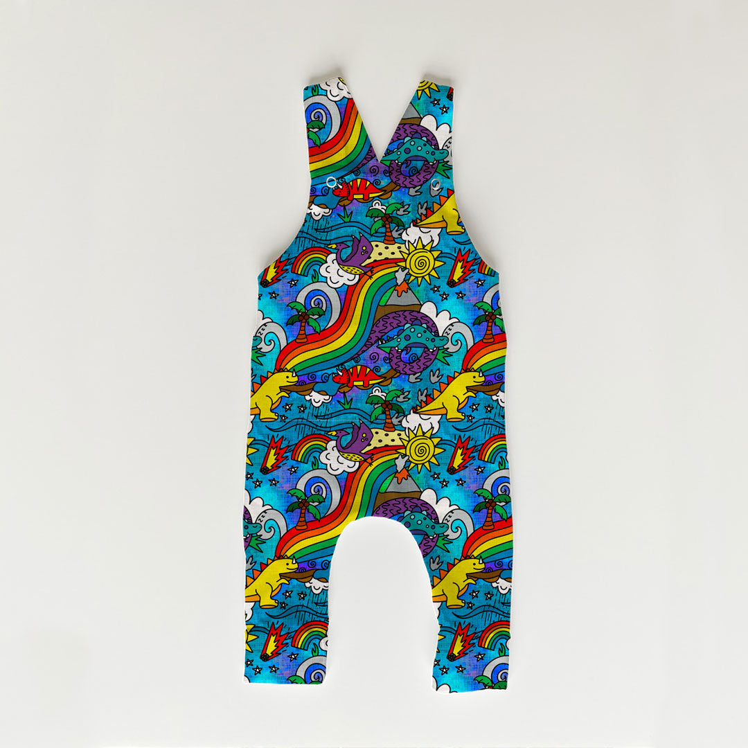 Dino Rainbow Fabric