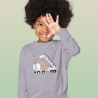 Dino Truck Iron on Fabric Heat Transfer DTF-177