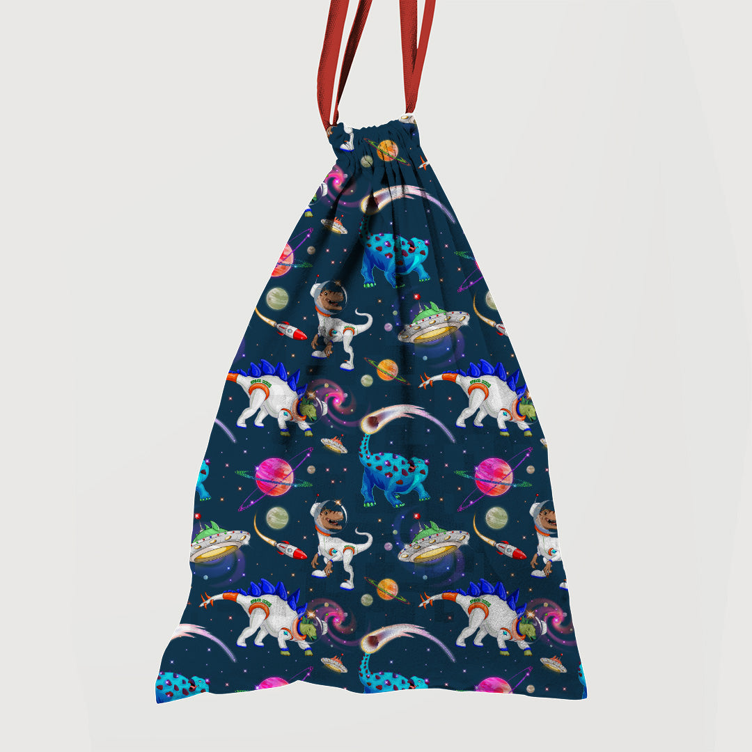 Dino Universe Blue Fabric