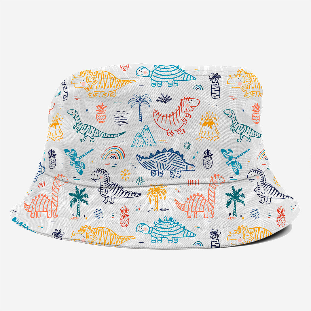 Dinosaurs Grey Fabric
