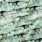 Dinosaur Bones Mint Fabric