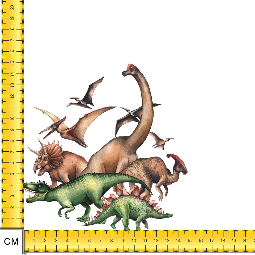 Dinosaurs World Iron on Fabric Heat Transfer DTF-137