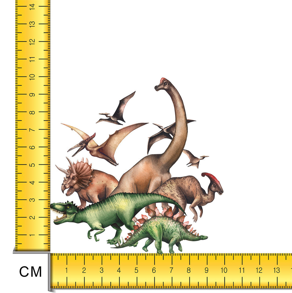 Dinosaurs World Iron on Fabric Heat Transfer DTF-137