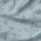 Muddy Paws Blue Fabric