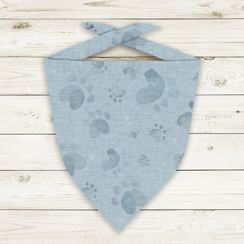 Muddy Paws Blue Fabric