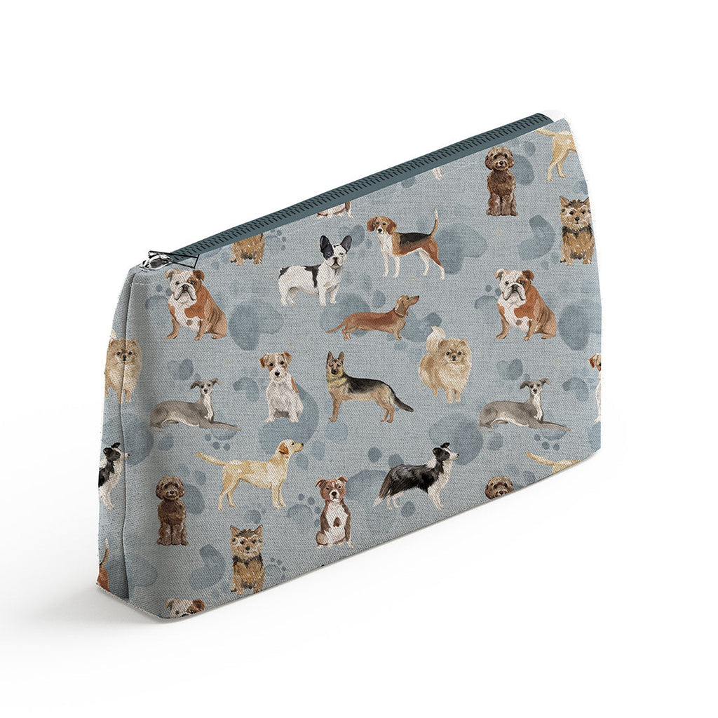 Dogs Blue Fabric