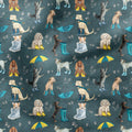 Dogs in Wellies Fabric