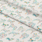 Dogs On Cream Fabric