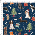 Christmas Dogs Fabric