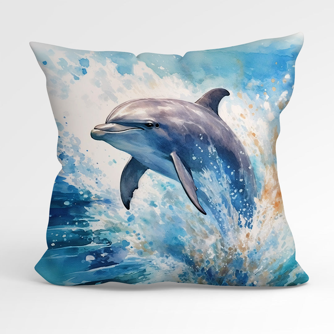 CUSHION Fabric Panel Dolphin CP-1253
