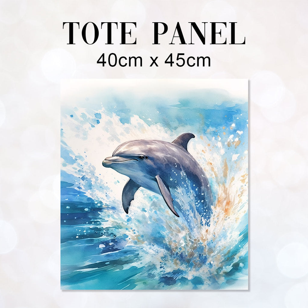 TOTE Dolphin Fabric Bag Panel