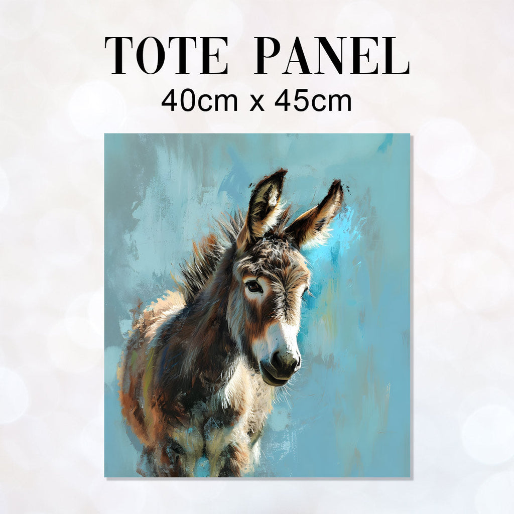 TOTE Donkey Blue Fabric Bag Panel TP-158