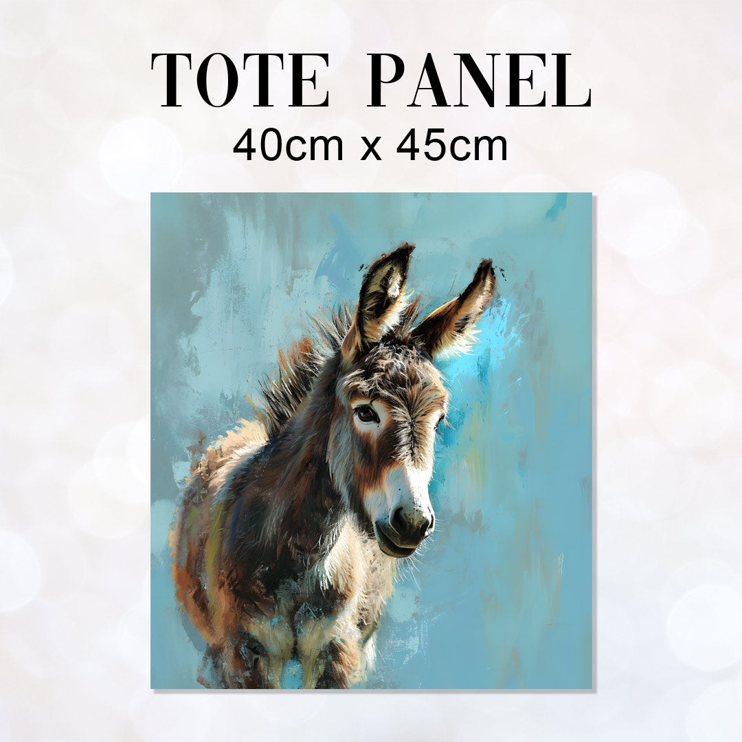TOTE Donkey Blue Fabric Bag Panel TP-158