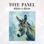 TOTE Donkey Painting Fabric Bag Panel TP-156