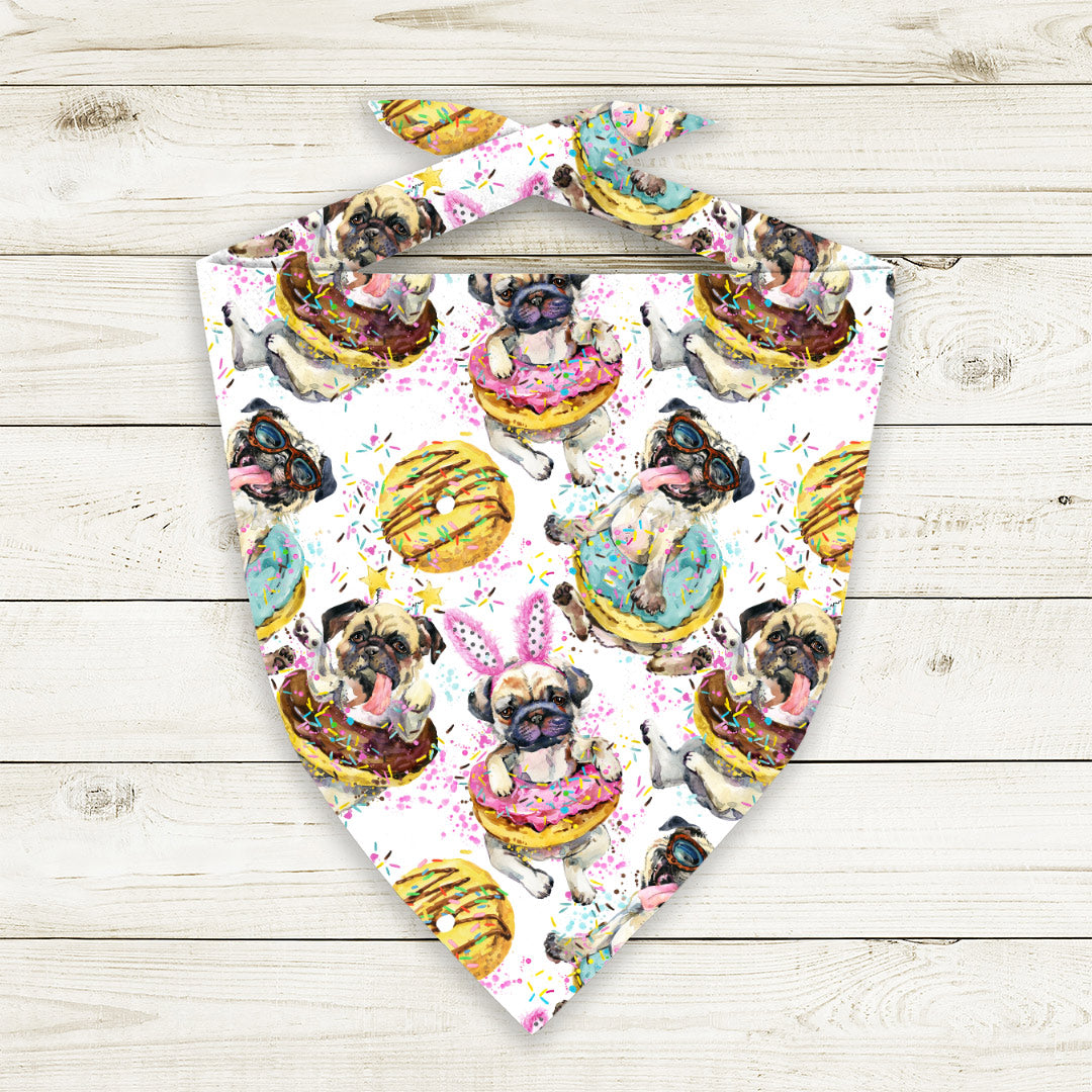 Donut Pugs Fabric