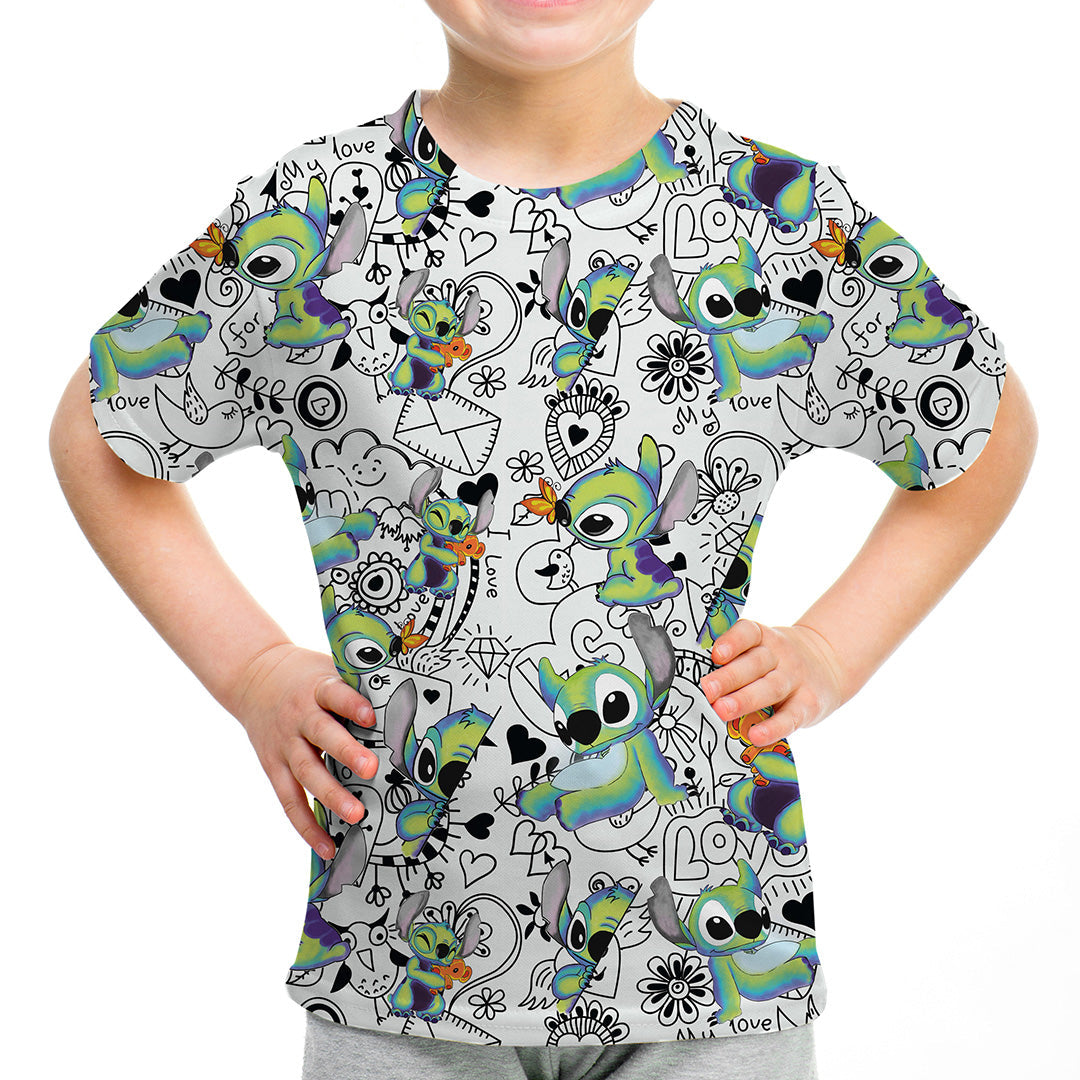 Doodle Alien Fabric