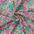 Doodle Flowers Cream Fabric