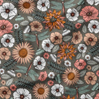 Dragonflies and Flowers Fabric