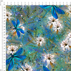 Dragonflies Bronze Fabric
