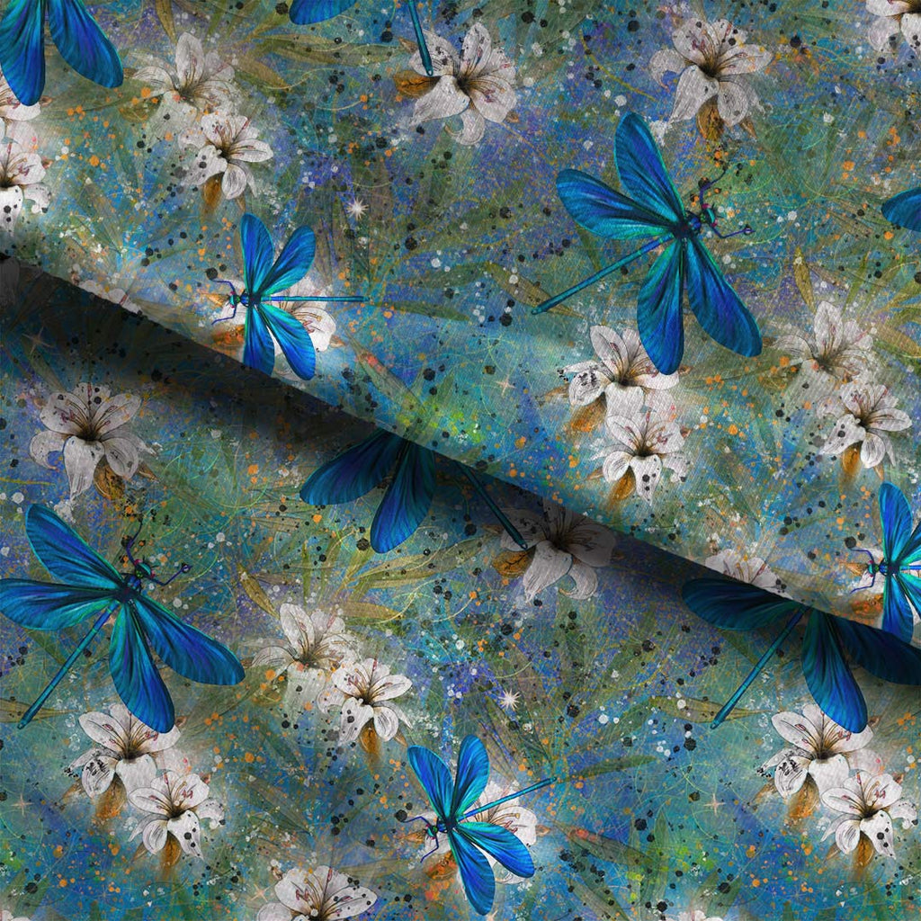 Dragonflies Bronze Fabric